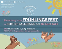 Fr&uuml;hlingsfest  Reithof Gallbrunn 26.4.2026